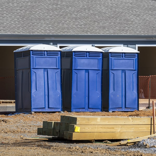 how can i report damages or issues with the porta potties during my rental period in Gantt